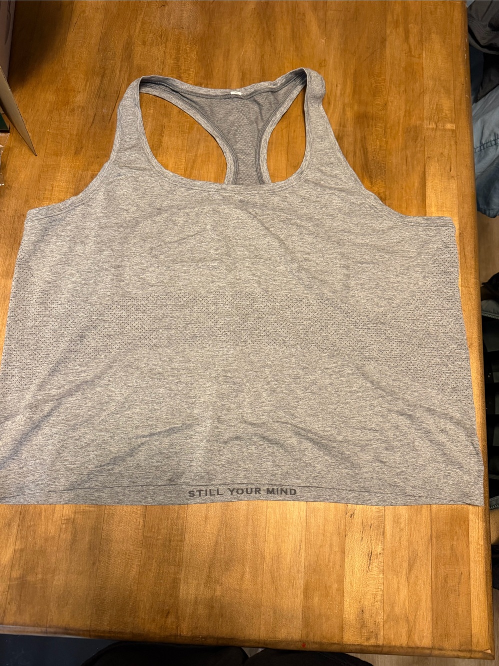 lululemon athletica Heather Gray Racerback Tank